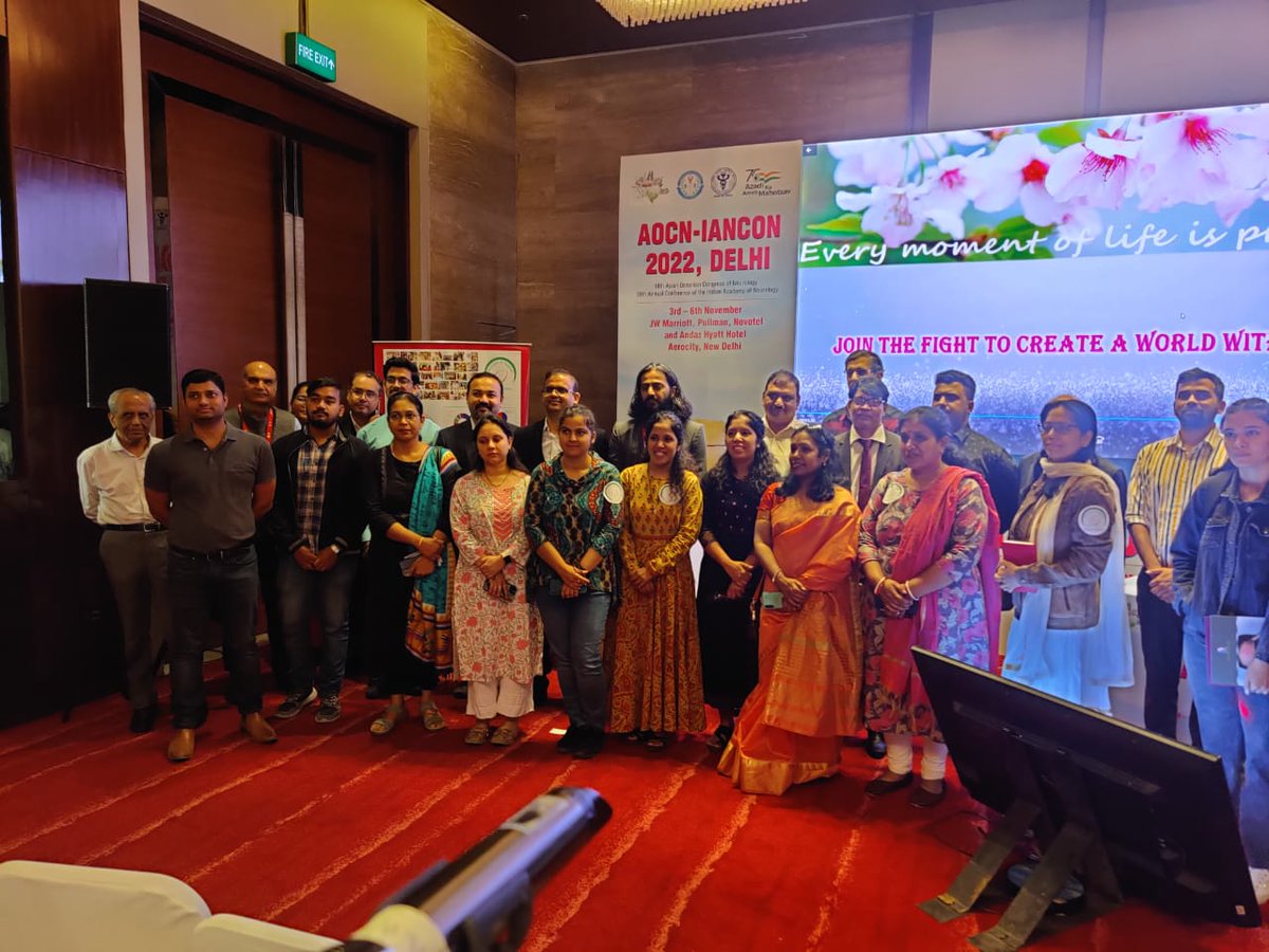 alscasindia's tweet photo. Thank you #iancon2022 for giving us the privilege of being the voice of the Indian ALS community at your esteemed forum. आशा है भविष्य में ऐसे ही न्यूरॉन्स (तंत्रिकाओं) की आवाज़ें गूंजती रहेंगी और हम सब मिलकर एक दिन ALS मुक्त भारत के निर्माण में जरूर सफल होंगे।
#aocniancon2022 https://t.co/DBqlSAbACL