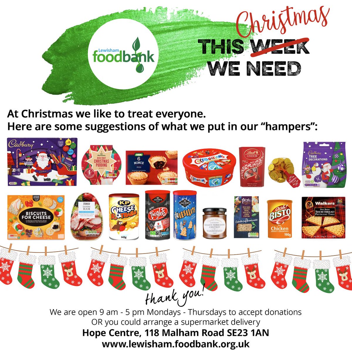 lewishamfood's tweet photo. To all of our wonderful supporters.
Thank you so much for your ongoing commitment to sending us donations - whether financially or food. We are always blown away by your generosity - especially as times are harder for all of us.
Here is our Christmas shopping list
#ThisWeekWeNeed https://t.co/lcWzUR30z7