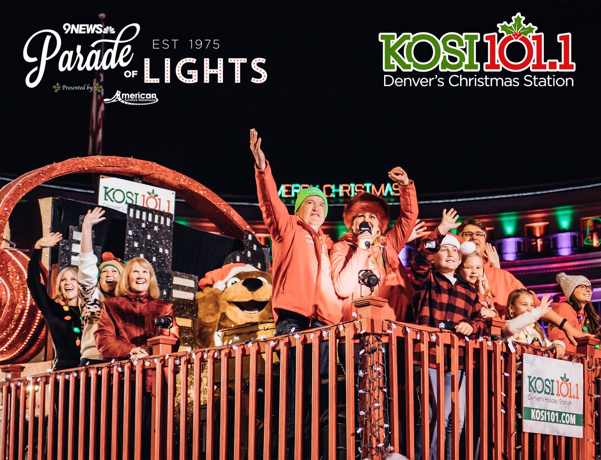 DowntownDenver's tweet photo. Join Denver's Holiday Station, @KOSI1011 at this year's 9NEWS Parade of Lights! A proud sponsor for over 10 years, @KOSI1011 invites you to join the FREE holiday spectacular for all ages at the live parade on December 3rd!
#denver #downtowndenver #POL22 #JingleJog https://t.co/vLKOzjVAKa