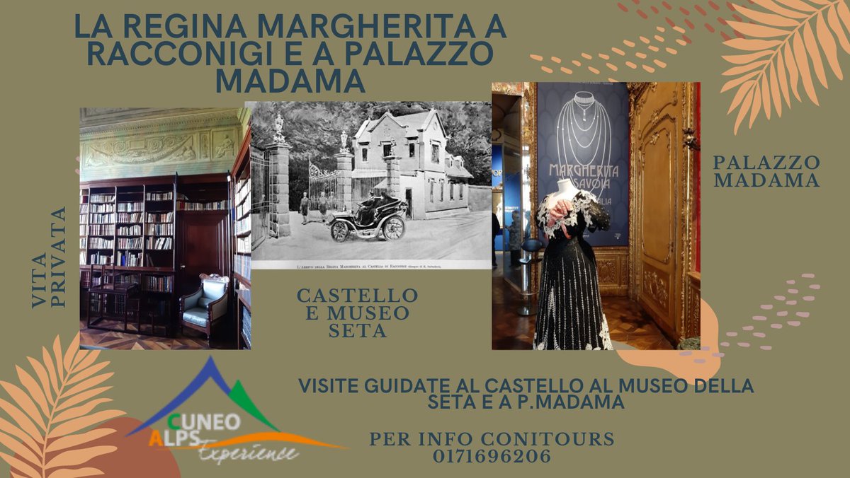 VisitRacconigi's tweet photo. Gli appuntamenti dedicati alla Regina Margherita di Savoia a Racconigi e a @palazzomadamato . Dal 18 al 21 novembre https://t.co/3rfNbLv5I0