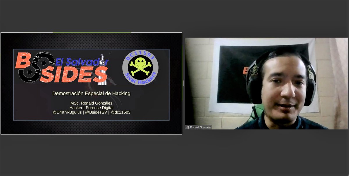 asielsalvador's tweet photo. En #Día4 #ASIIW2022 El experto @D4rthR3gulus fundador de @BSidesSv @dc11503 #HackTheBoxMeetUpSV realiza una demostración especial de #Hacking
#ForenseDigital
#Transformación #Innovación #ElSalvador https://t.co/u9ldkMY2G3