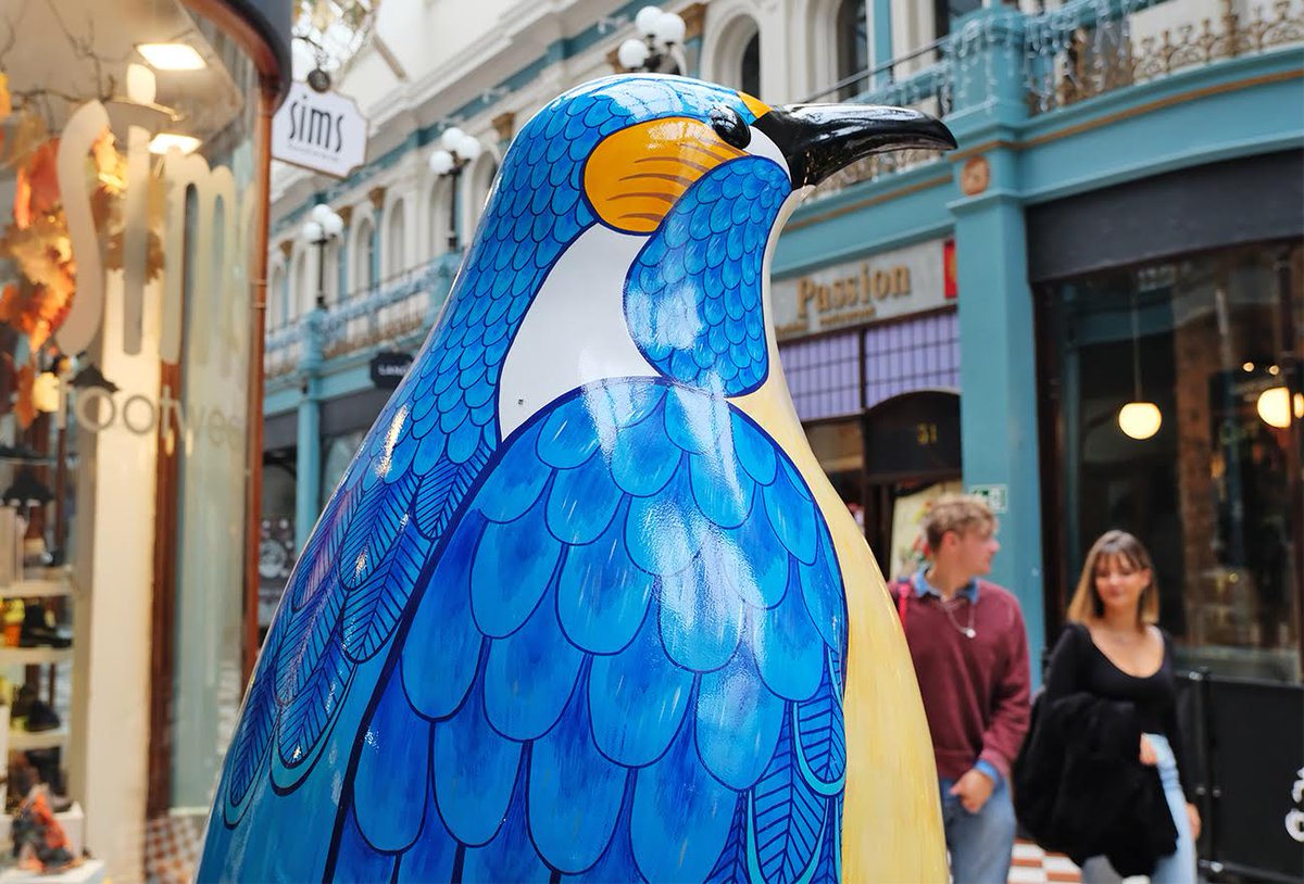 WhatsOnBrum's tweet photo. Visitors are invited to flock to Birmingham city centre this Christmas to explore a stunning free family trail featuring giant penguins. 🐧

Fifteen specially designed penguin sculptures will be on display until Friday 6 January.

More: https://t.co/PkcKBo3Z0X https://t.co/65Pcqp6WGU