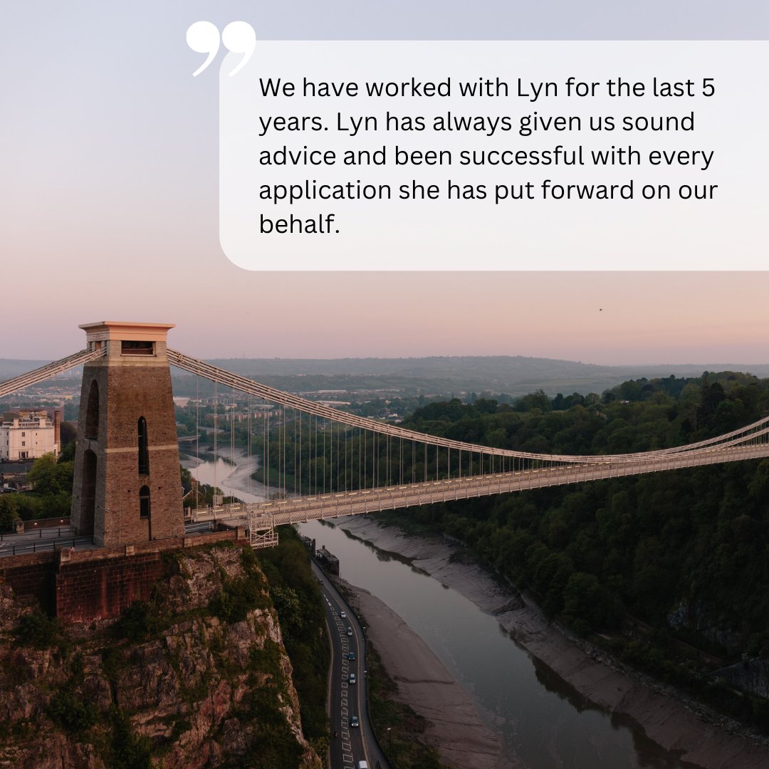 ‘We have worked with Lyn for the last 5 years. Lyn has always given us sound advice and been successful with every application she has put forward on our behalf.‘
- Andrew Brown, Managing Director Portland Brown