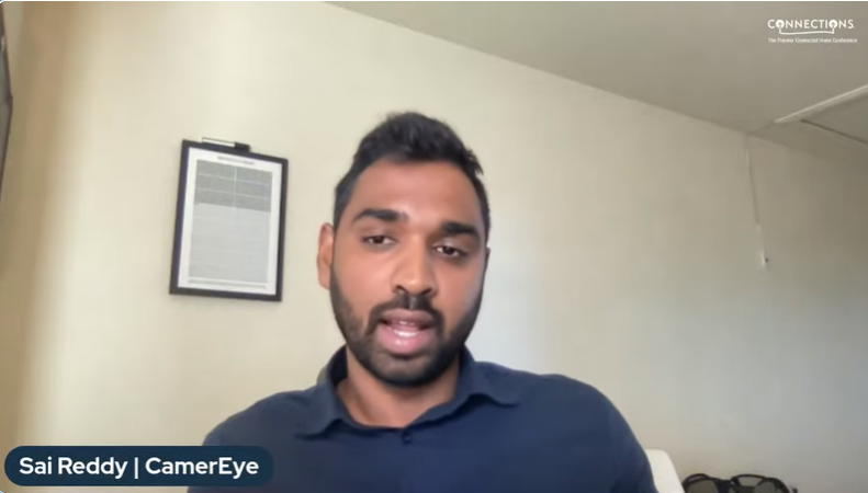 CONNECTIONS_US's tweet image. "The beauty is not just in the camera but also the AI and algorithm!" - via Sai Reddy, CEO, #CamerEye #CONNUS22 #AI #securitycameras #AIanalytics #enablingvalue #DataAnalytics #addedtech #techinnovation #smarthome