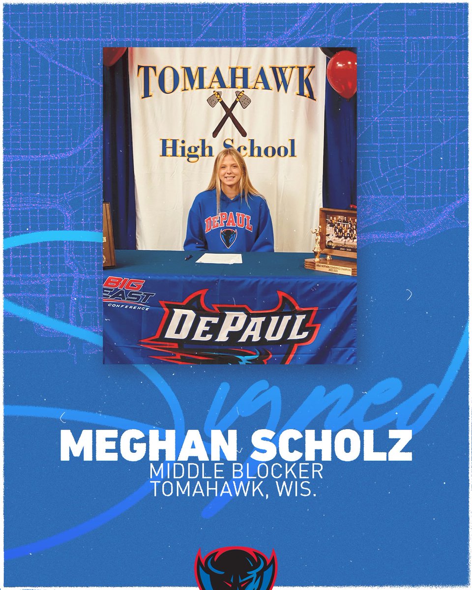 DePaul Volleyball (@depaulvball) on Twitter photo ๐๐
๐
๐๐๐๐๐๐๐ ๐ ๐๐๐๐ ๐๐๐๐๐ โ๏ธ
Join us in welcoming <a href="/MeghanScholz/">Meghan Scholz</a>, an AVCA High School All-American, to the DePaul family!
#BlueGrit๐ต๐ ๐๐
๐
๐๐๐๐๐๐๐ ๐ ๐๐๐๐ ๐๐๐๐๐ โ๏ธ
Join us in welcoming <a href="/MeghanScholz/">Meghan Scholz</a>, an AVCA High School All-American, to the DePaul family!
#BlueGrit๐ต๐