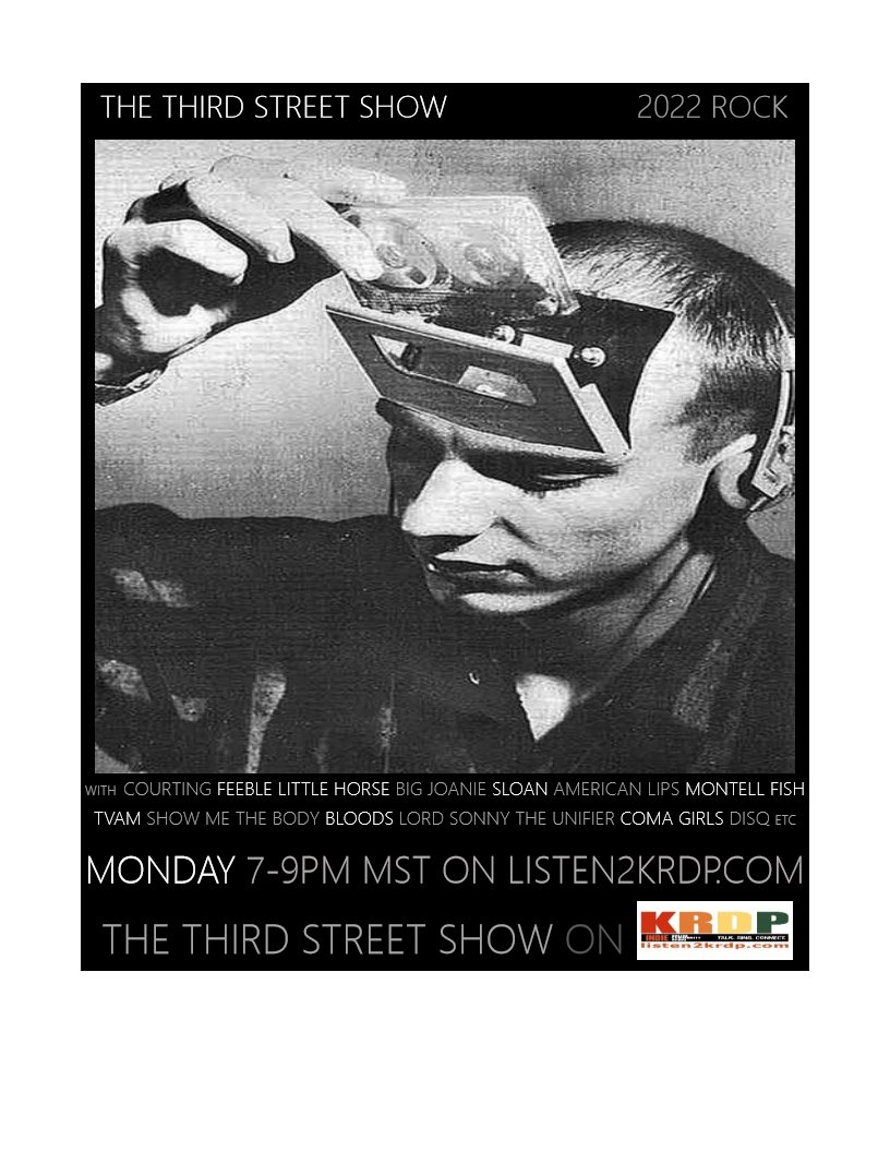 The Third Street Show (@third_show) on Twitter photo New show Monday with <a href="/_tvam/">TVAM</a> <a href="/american_lips/">American Lips</a> <a href="/MontellFish/">The Deer</a> <a href="/Lipstereoband/">Lipstereo</a> @popularcreeps @PattyAndTheOhs <a href="/bloodsband/">Bloods</a> <a href="/GirlsComa/">COMA GIRLS</a> <a href="/Big_Joanie/">Big Joanie</a> @Glorybots <a href="/LUnifier/">Lord Sonny the Unifier</a> <a href="/BonnieTrashBand/">BONNIE TRASH</a> <a href="/HansPucket/">Hans Pucket</a> and more #postpunk #psychrock #shoegaze #indierock on listen2krdp.com #krdpindie New show Monday with <a href="/_tvam/">TVAM</a> <a href="/american_lips/">American Lips</a> <a href="/MontellFish/">The Deer</a> <a href="/Lipstereoband/">Lipstereo</a> @popularcreeps @PattyAndTheOhs <a href="/bloodsband/">Bloods</a> <a href="/GirlsComa/">COMA GIRLS</a> <a href="/Big_Joanie/">Big Joanie</a> @Glorybots <a href="/LUnifier/">Lord Sonny the Unifier</a> <a href="/BonnieTrashBand/">BONNIE TRASH</a> <a href="/HansPucket/">Hans Pucket</a> and more #postpunk #psychrock #shoegaze #indierock on listen2krdp.com #krdpindie