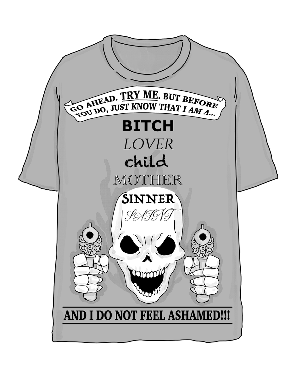 Too many t-shirts say something snarky or rude these days. So I designed some that have a positive message
(2/2) 