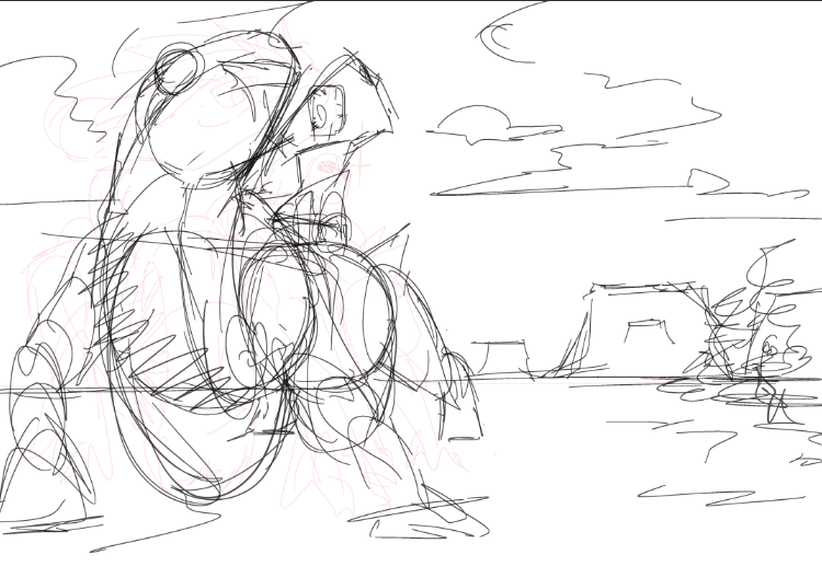 こういうのをシャレた感じに描きてぇのよ 