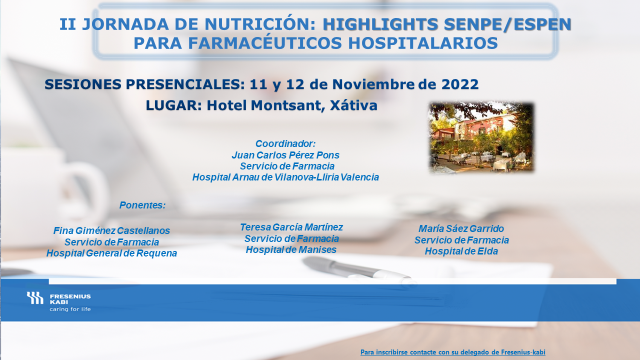 jcperezpons's tweet photo. Nos unimos en la semana de la concienciación sobre la malnutrición @ESPENorg con nuestra iniciativa #IIHighlights2022 para #FarmaciaHospitalaria @GrupoNutri @FreseniusKabiNC @teresgm @MariaSaez91 https://t.co/7V1g5Tlspt