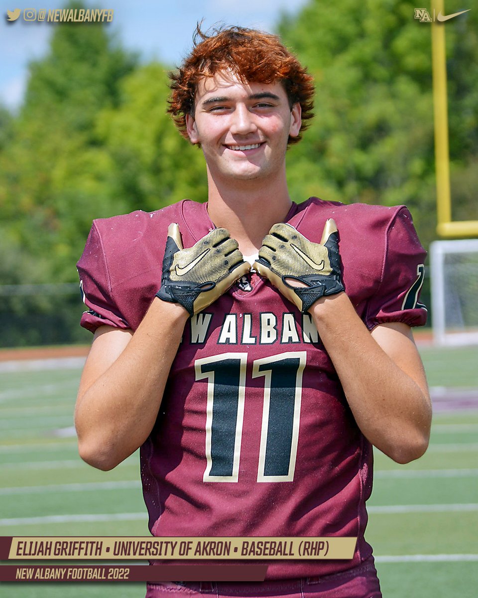 Congratulation to <a href="/elijahhgriffith/">Elijah Griffith</a>. Yesterday Elijah signed his National Letter of Intent to play baseball at the University of Akron (<a href="/ZipsBB/">Akron Zips Baseball</a>). Go Zips!
