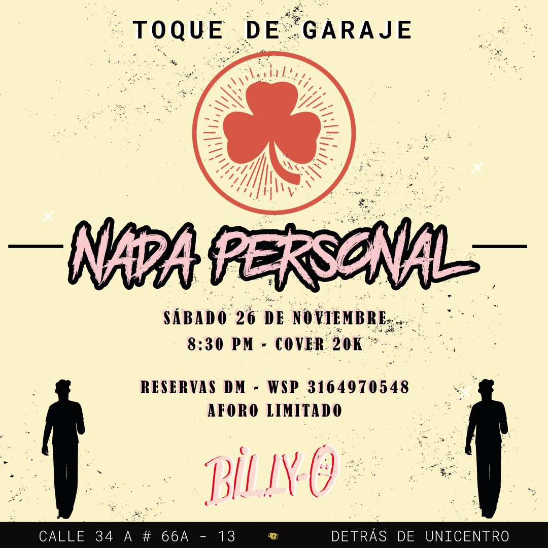 Nos vemos una vez más, este 26 de noviembre en @cerveceriabilly_o 

Vamos a estar tocando todo nuestro repertorio y algo más. Los esperamos para compartir un par de cervezas 🍻🍻

¡No se lo pierdan! 🔥🔥🔥