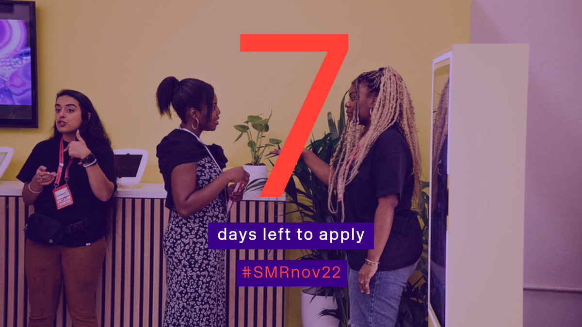 QUICK 📣 there are just seven days left (7!) to apply to our next event and potentially meet your new team mates! Applications to attend Silicon Milkroundabout will close at 8pm on Friday 18 November ⏰ ⏳​​​​​​​​
​​​​​​​​
Apply now through the link in bio #SMRnov22