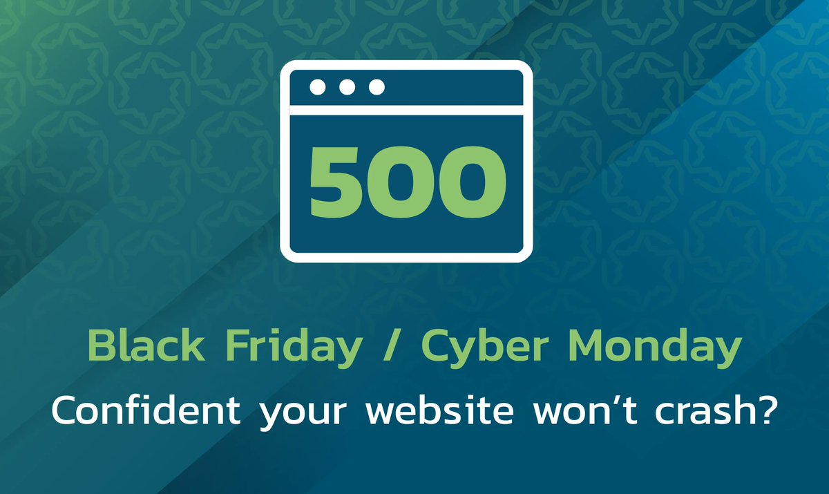 Confident your website won’t crash over Black Friday and Cyber Monday? 

There is still time to upgrade your web hosting to have secure, fast, powerful and flexible solutions.

Read our blog buff.ly/3BDSCSI  

#websitespeed #downtime #blackfriday #cybermonday