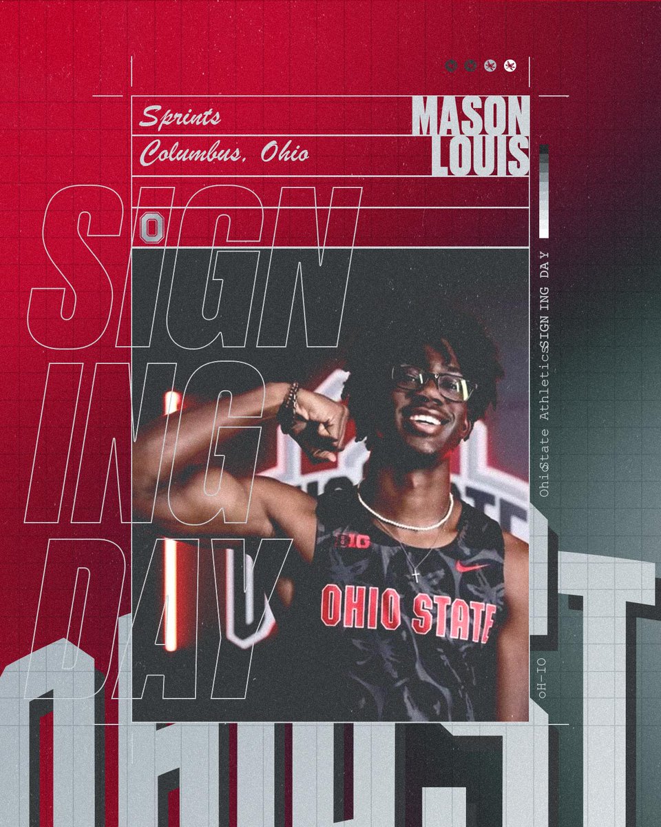 OhioStateTFXC's tweet image. Welcome to Ohio State, Mason Louis!

#GoBucks #NationalSigningDay