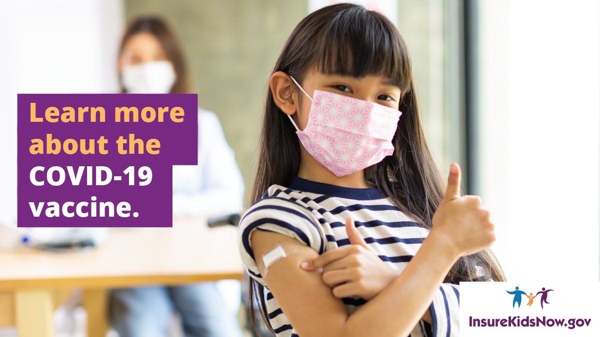 HealthCareGov's tweet image. Getting the #COVID19 vaccine helps protect your kids from serious illness. The @CDCgov recommends COVID-19 vaccines for kids 6 mos &amp;amp; up, and boosters for everyone 5 yrs &amp;amp; up, if eligible. Call your health care provider or visit go.hc.gov/3A2rigU to schedule an appointment.