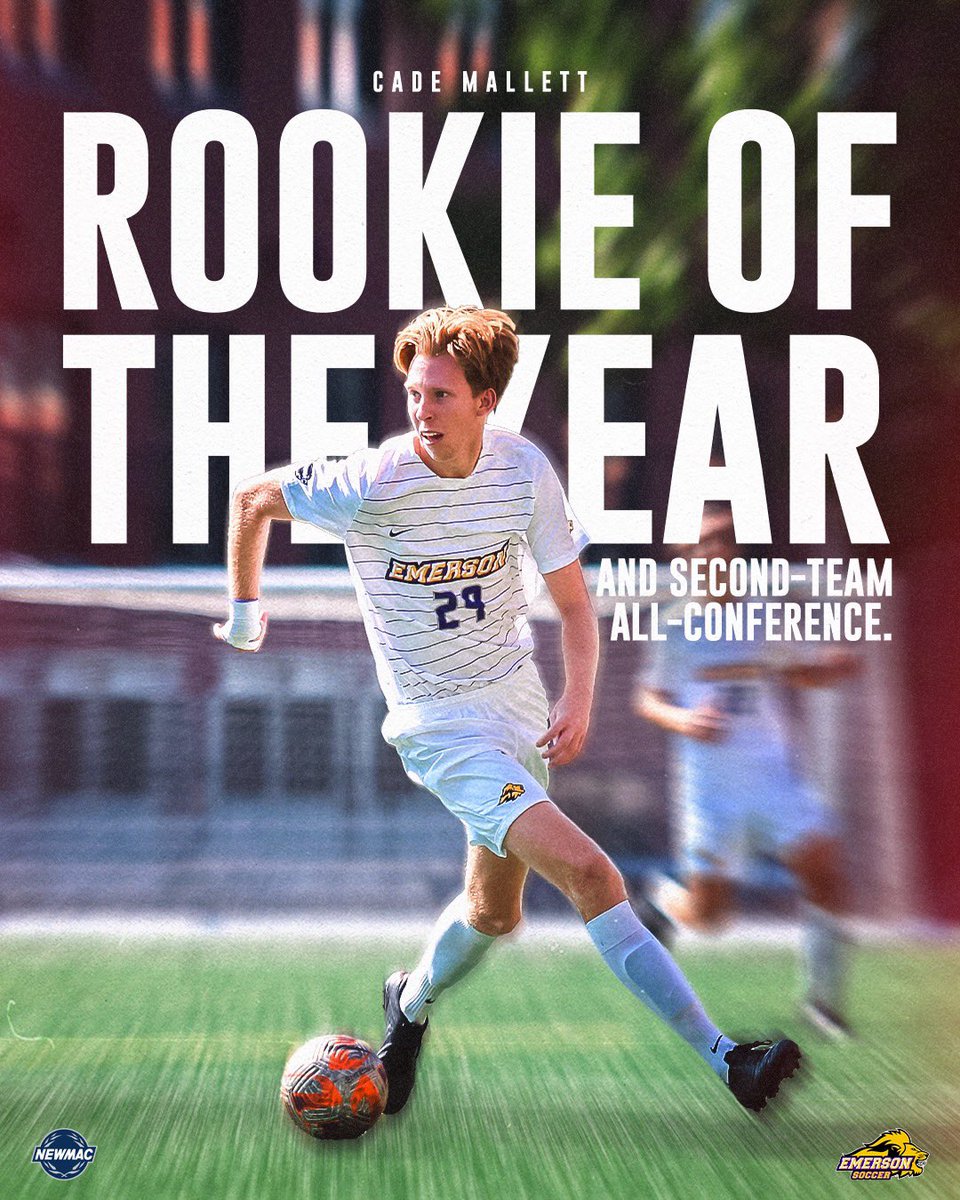 The Mallett! Cade had an outstanding freshman season. We are so excited about his future at Emerson.

Congrats, Cade on these recognitions for all your hard work and accomplishments this season! 🦁💜