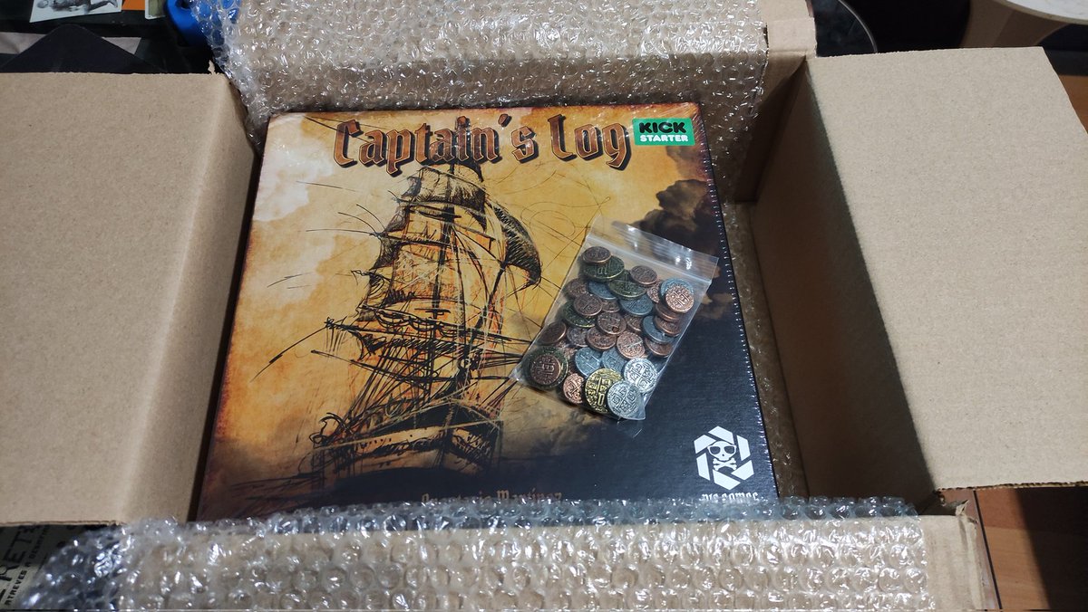 xunbero's tweet photo. Ya está aquí Captain's Log!! Mi enhorabuena a @PIF_games por una campaña que ha sabido estar a la altura de las expectativas, cumpliendo plazos, máxima atención a los mecenas y al feedback recibido y velando porque todo saliera bien! 👏🏼👏🏼
Este finde zarpamos a lo desconocido!!🏴‍☠️ https://t.co/anAYN3vE26