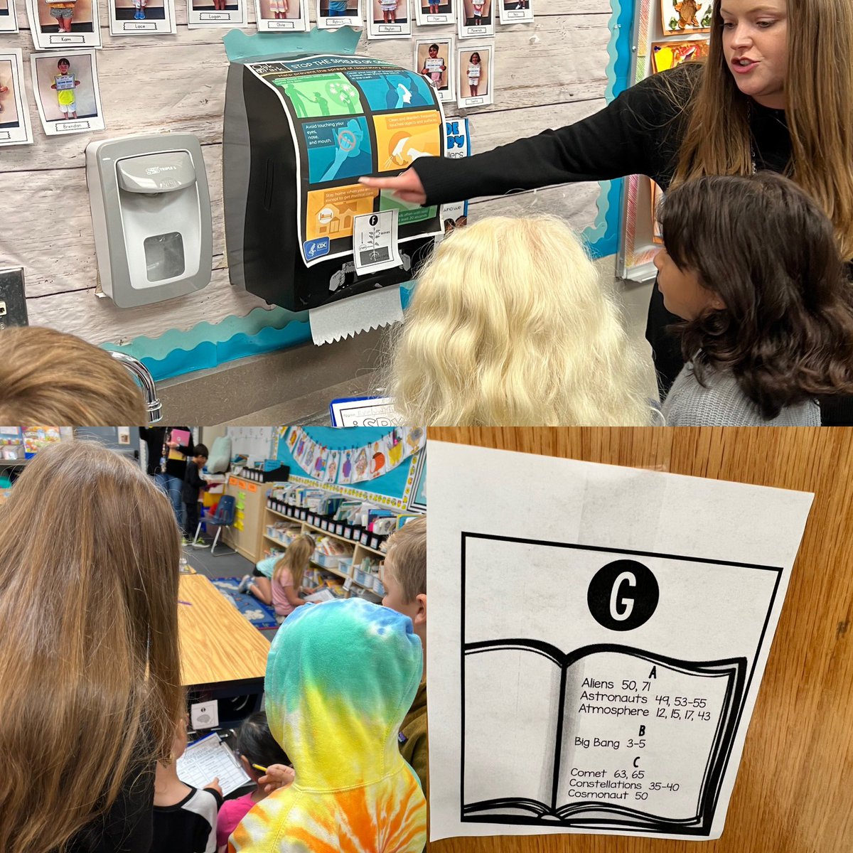 Second grade students @bestigersopusd work together on a scavenger hunt to identify non-fiction text features. It is great to see our students collaborating and problem-solving! #opusdshares #teamopusd