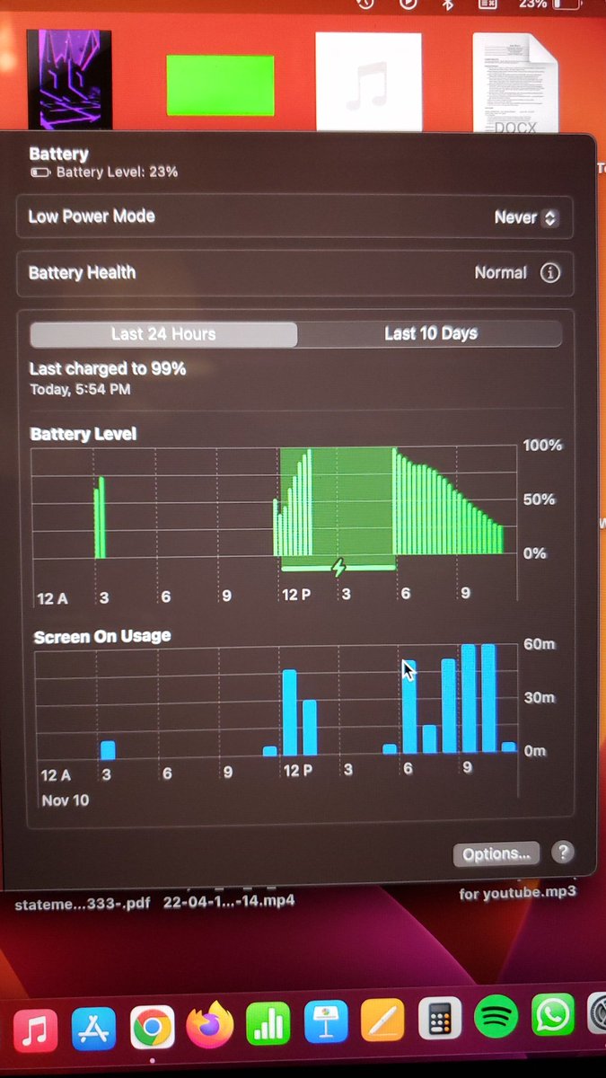 SamooRizvi's tweet photo. @AppleSupport Upgraded my MacBook Pro 2020 (2 Thunderbolt 3 ports) to MacOS Ventura and now my battery is draining very rapidly...even during sleep. What's happening Apple? #macOSVentura #batterydrain https://t.co/1kcOYSKoOa