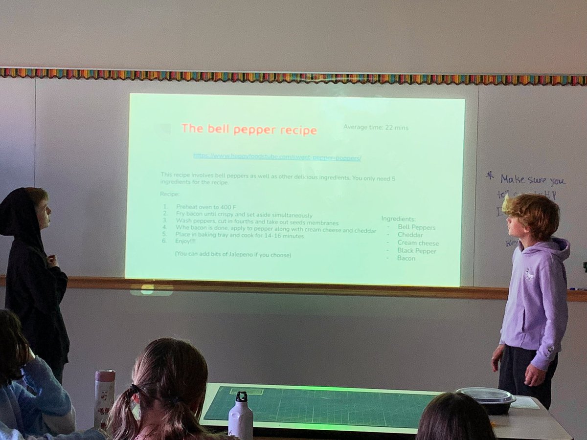 In @7BFACS students 'pitch' the veggies they'd like to plant in the 7B garden using their favorite (healthy) recipes. #weare7b #sustainability #farmtotable