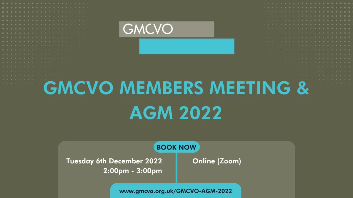 Join us online on Tuesday 6th December at our annual members meeting and AGM to hear about our plans and portfolio of work for the next three years. Book your place: buff.ly/3Tifnm0