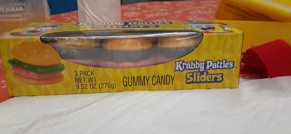 GamingGamer_YT's tweet photo. You heard of the krabby patties gummies, get ready for the big krabby patties https://t.co/q3kabNSE6d