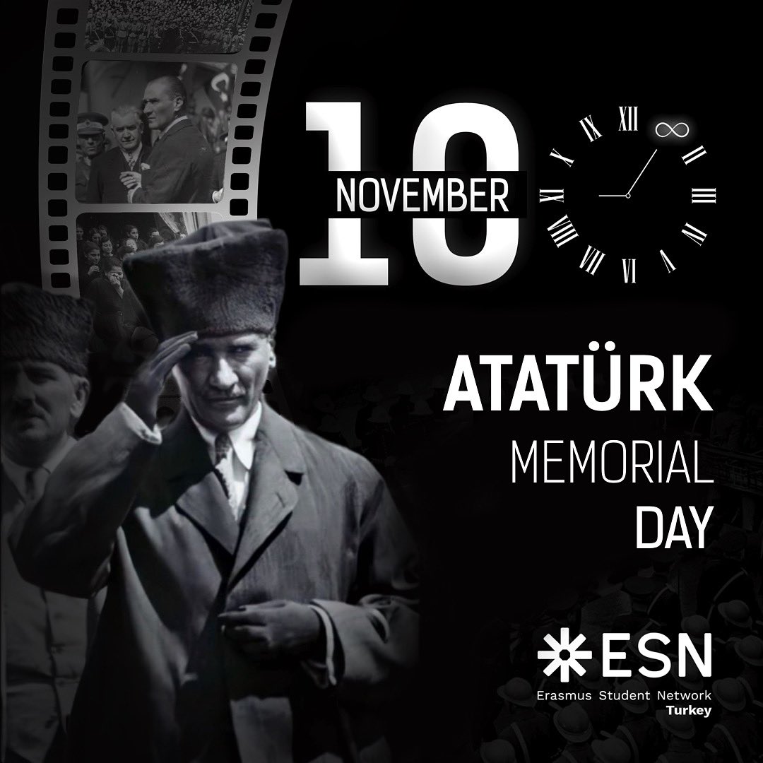 Think of a leader who inspired and still has a considerable influence on the world! He paved the way for changes in the Republic of Turkey, dedicating his life to building today's Turkey. He might be gone, but his “ideas always exist.”🤍 

#Atatürk #10Kasım #ESNturkey