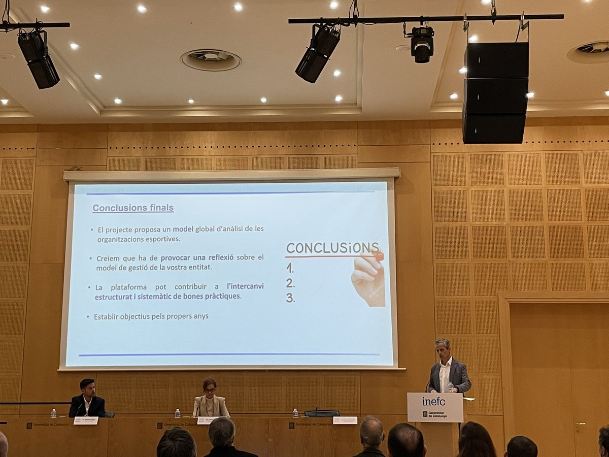 Avui assistim a la presentació de les conclusions i la plataforma creada dins el marc del projecte europeu liderat per l’<a href="/inefcat/">Inefc</a> de Barcelona “Open Data For Sport Governance” <a href="/Data4Sport/">OD4SG-Open Data 4 Sport Governance</a>.
Enhorabona pels resultats obtinguts, molt bona feina!🔝