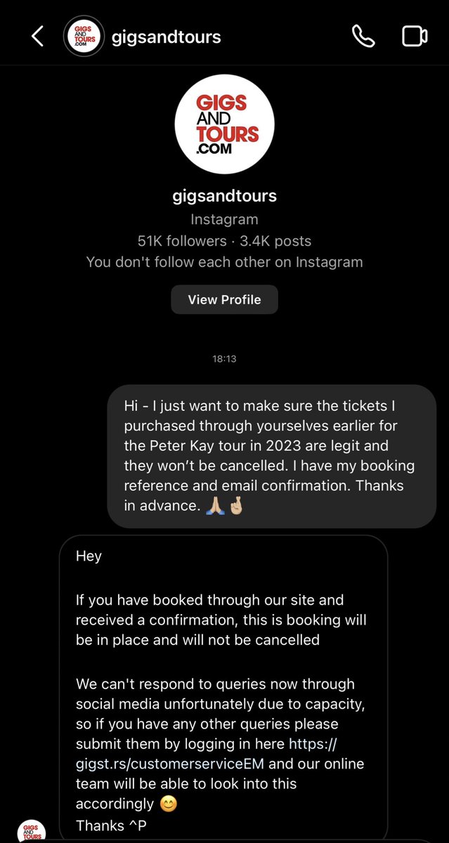 A bit of peace of mind for those who booked through <a href="/gigsandtours/">gigsandtours</a> earlier for Peter Kay and was worried their tickets would be cancelled.. 🙌🏼 #PeterKayTickets #O2Priority #PeterKayLive