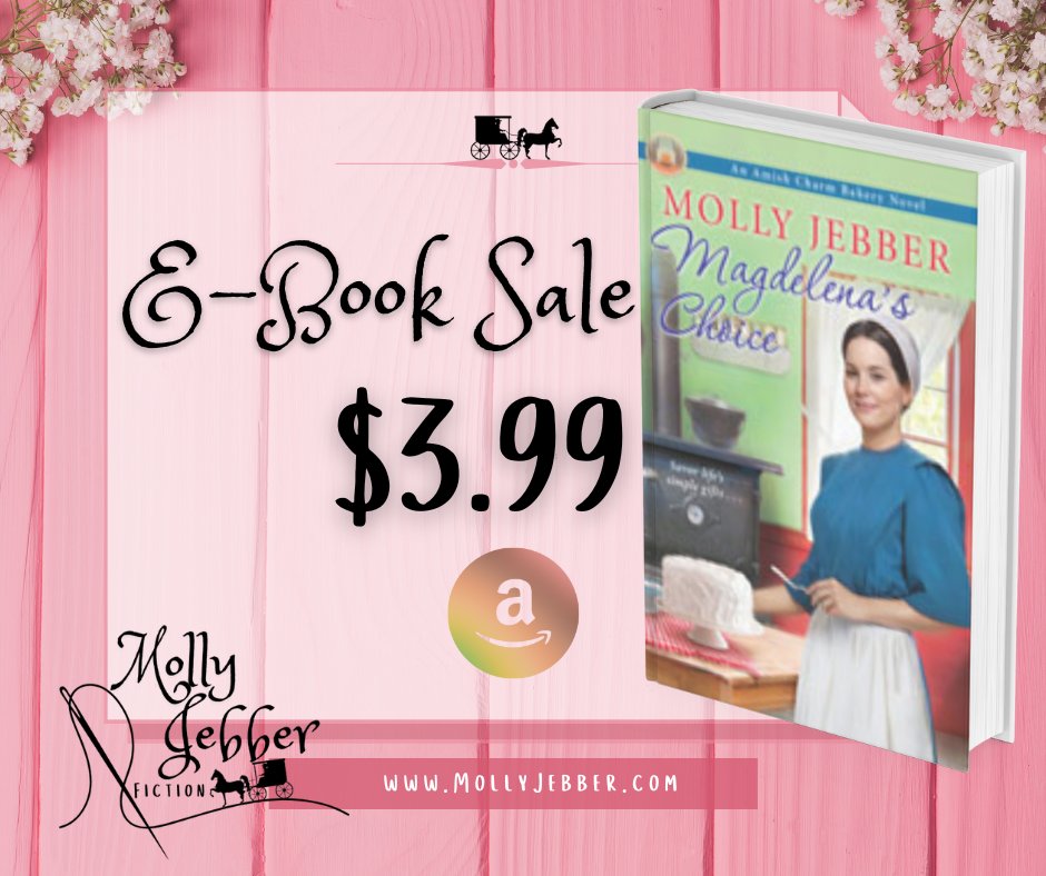 I'm not certain how long this #ebooksale will last, but be sure to snatch up "Magdelena's Choice" today! A savings of $5! amzn.to/3G5LgeH 
.
.
.
 #sale #ebooklovers #ebook #inspirationalamish #inspirationalfiction #writerslift #writercommunity #amishfiction