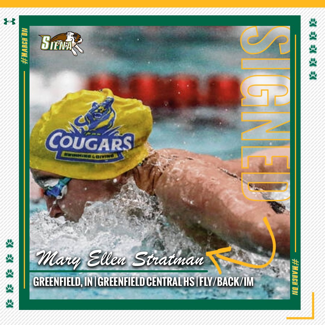 ✍️

Help us welcome Mary Ellen Stratman to the 🟢 &amp; 🟡!

#MarchOn | #SienaSaints