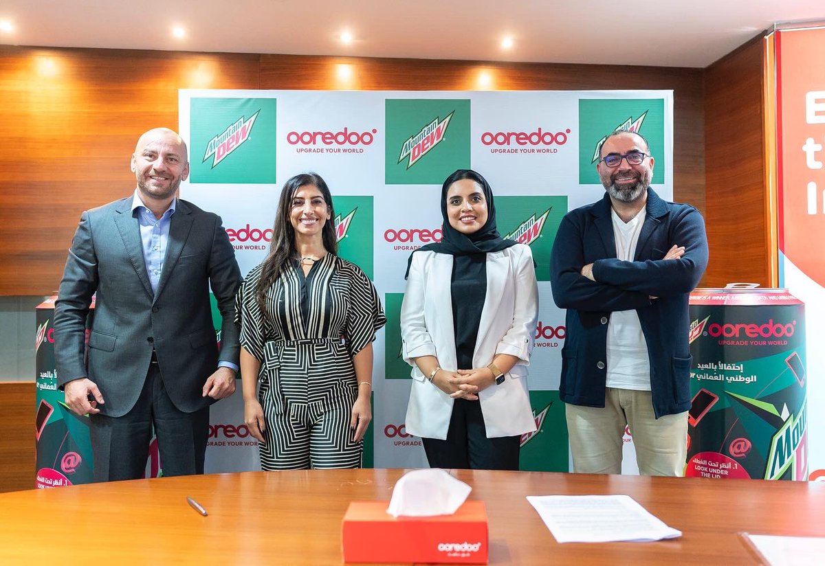 a_diwan75's tweet photo. Signing ceremony of National day offer between Ooredoo- Mountain Dew! Open and Win… Everyone is winner with Ooredoo #ooredoo #National_day #UpgradeYourWorld #ooredoooman #عمان_العشق https://t.co/byd8iFCZSU