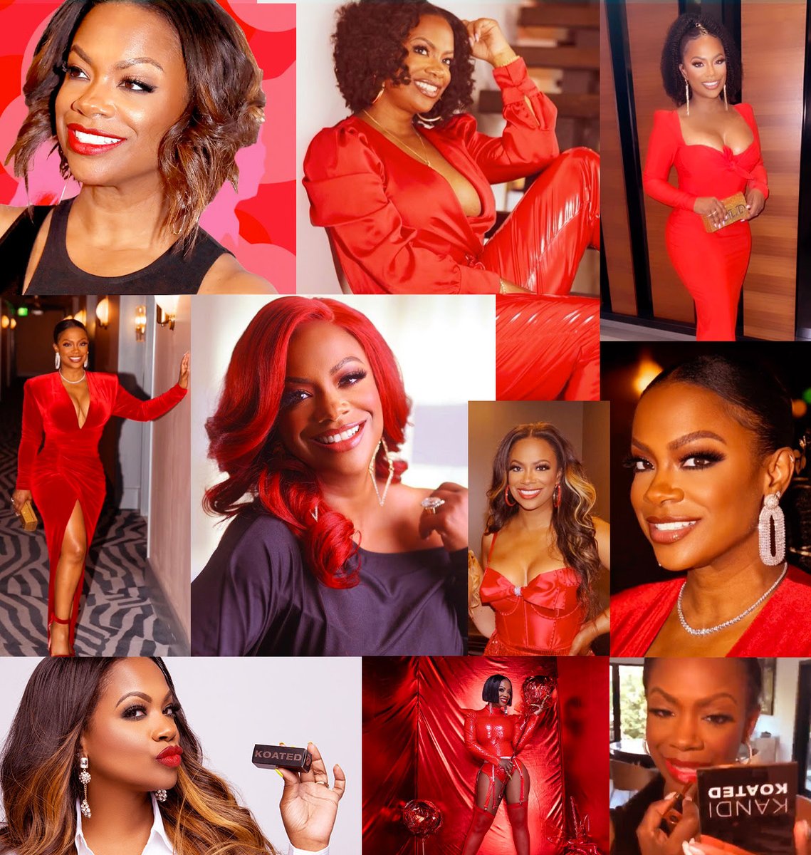 RED IS A POWER COLOR! 💄 <a href="/Kandi/">Kandi Burruss</a> rocks a powerful red any way she wears it, and you can too! From hair to style to a red lip that just won't quit, you can always power up with your favorite shade of red. Find your red; Find Your Power! 💋