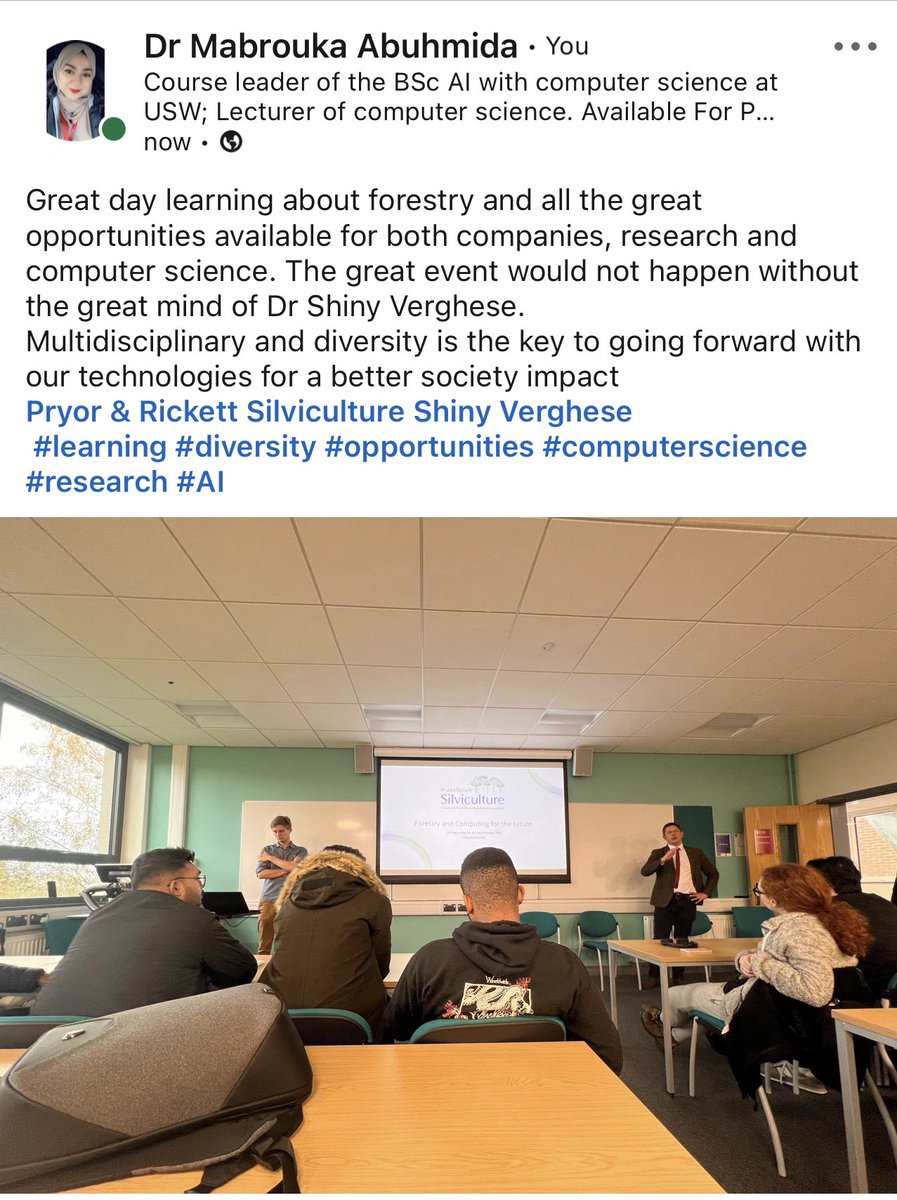 M_abuhmida's tweet photo. @ShinyVerghese @USW_ysgol @USWEquality @uswlandd 

#making_difference #stem_ambassador https://t.co/Y6kq0YFMyg
