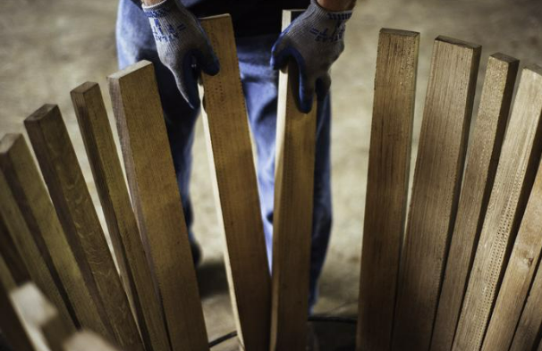 brownforman's tweet photo. We are committed to zero waste and transforming the way we conduct business using circular economy principles. That's why we are designing barrels at our cooperages that prevent the loss of whiskey through evaporation during the maturation process better known as "angel’s share." https://t.co/EDF8EKEdpD