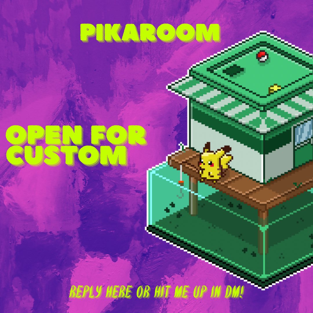 Bonsoir #NFTCommmunity ✨

I want to announce you that <a href="/PikaroomNFT/">Pikaroom</a> is also open for custom rooms! 💕

So if you wanna have a totally personalized room that’s your chance to get one 🤯

#NFT #NFTshill