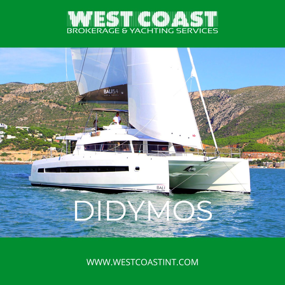 West_Coast_Int's tweet image. ⛵️DIDYMOS⛵️
*SPACIOUS, COMFORTABLE, INNOVATIVE*

A beautiful BALI 5.4 cruising catamaran, available for charter with panoramic sea views, taking you from sailing mode to lounge mode in a flash.

#BaliCatamaran #LuxuryYachtCharter

⚓️More Info: westcoastint.com/yachts/didymos/
