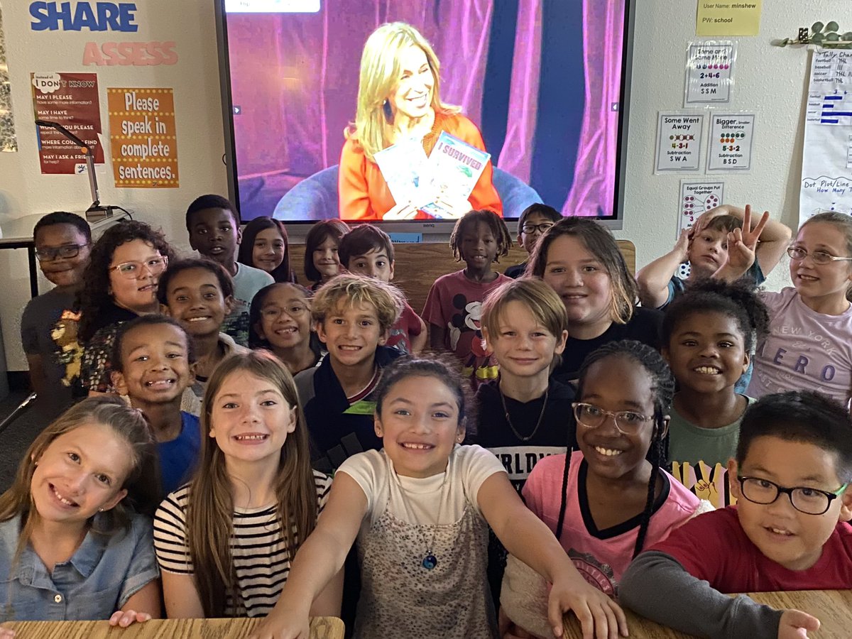 BeckyRaymond3rd's tweet image. Virtual field trip and author visit with Lauren Tarshis. It was amazing with so much information! @LaurenTarshis @scholastic @MicrosoftFlip #minshewcolts #MyMISD