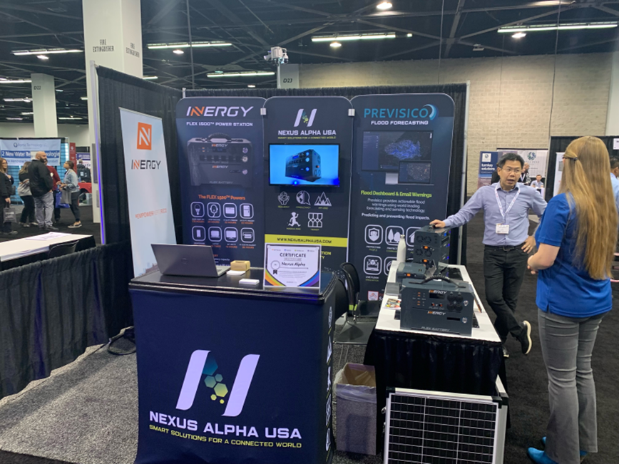 NexusAlphaUSA's tweet photo. Day 2 at The Natural Disasters Expo 2022 at the Anaheim Convention Center in LA, representing innovative technology companies within the Flood sector. https://t.co/hYgUcfkylS
#previsico #inergy #technology #innovation #naturaldisasters #naturaldisastersexpo #NDE2022 #california https://t.co/zSR6Y7JU3I
