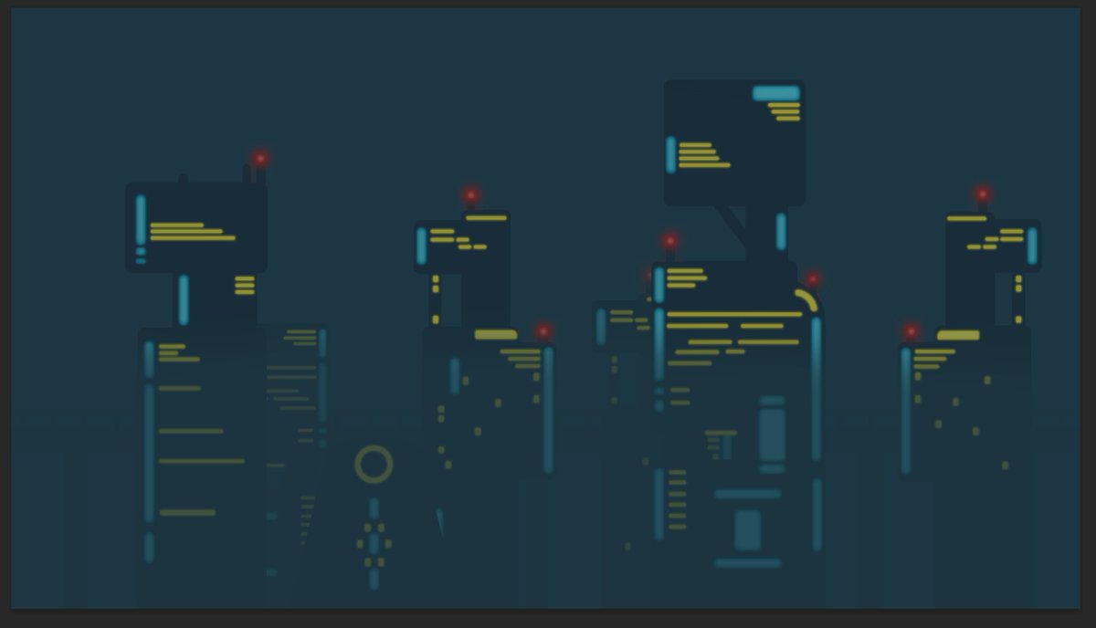 Redoing some backgrounds for the arenas at a higher quality, here is the "city" background. 
I'm also working on a new arcade gamemode, singleplayer vs bots in a long scrolling map (Also available in the map editor for full map customization)
#LittleGunnersGame #swissgames