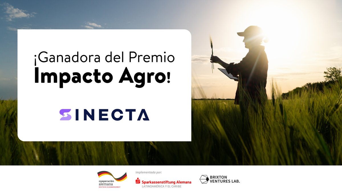 ConnectAgro's tweet photo. @sinecta_ia fue la ganadora del Premio Impacto Agro 🏆

Junto con Caja Hipódromo lograron monitorear satelitalmente +500 hectáreas de sembradíos. 🌾

🎉 ¡Muchas felicidades! https://t.co/fHQBcSiYbi