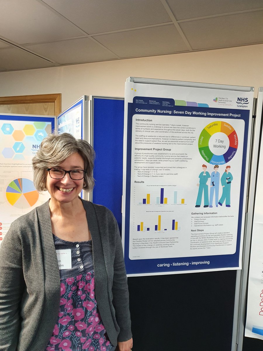 Truly inspiring day at #wearecelebratingexcellence @NHSGrampian @hscaberdeen Proud to hear from our own Gerry Keogh about the development of a childhood obesity management tool and the importance of the child's voice. Also proud to present @K4renSimpson 's 7 day working poster 👏