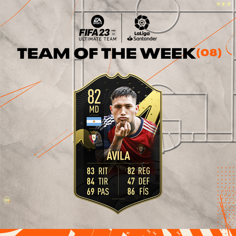 Osasuna's tweet photo. Para celebrar que @Chimy_Avila9 está en el #TOTW, sorteamos una camiseta y una bufanda. 

Si quieres participar, haz RT 🔃 y sigue a nuestra cuenta y a @EASPORTSEsp 

✅ ¡Menciona a tus amigos para multiplicar tus opciones!

Consulta las BBLL aquí: https://t.co/2A3H3KI8Bi https://t.co/bsmt8sKy6m