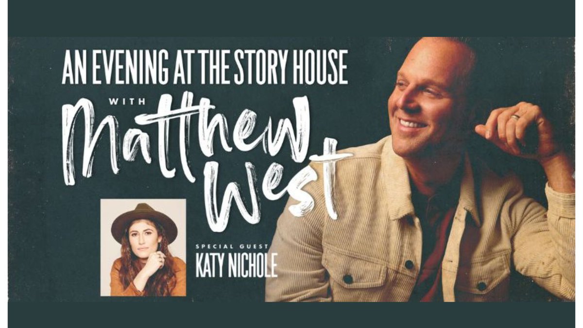 Northern Michigan! We'll see you tonight in Williamsburg for the 'An Evening at the Story House' with Matthew West & Katy Nichole, brought to you by Unity Christian Events! It's at New Hope Community Church, and doors open at 6pm (5pm for VIPs)