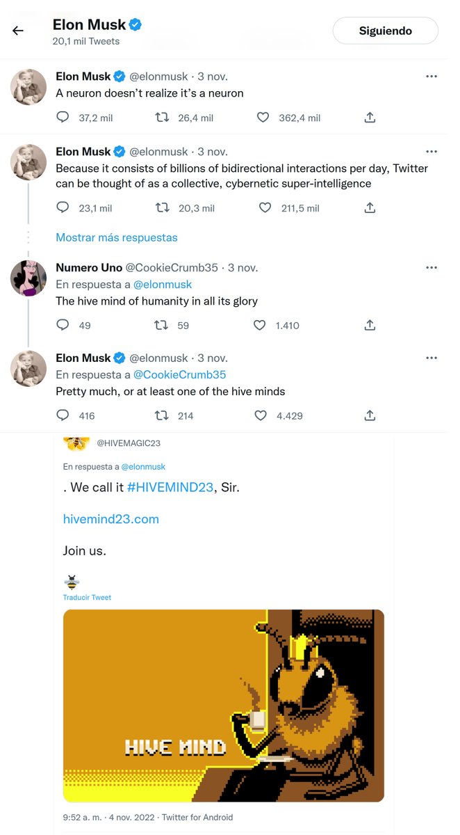 HIVEMAGIC23's tweet photo. #HIVEMIND23

Dear @elonmusk,

SHALL WE PLAY A GAME?

This is the HIVEMIND we have BEEn waiting for:

https://t.co/xhbF5G9hq3

bzzz... 🐝 https://t.co/2ZSet10nWl