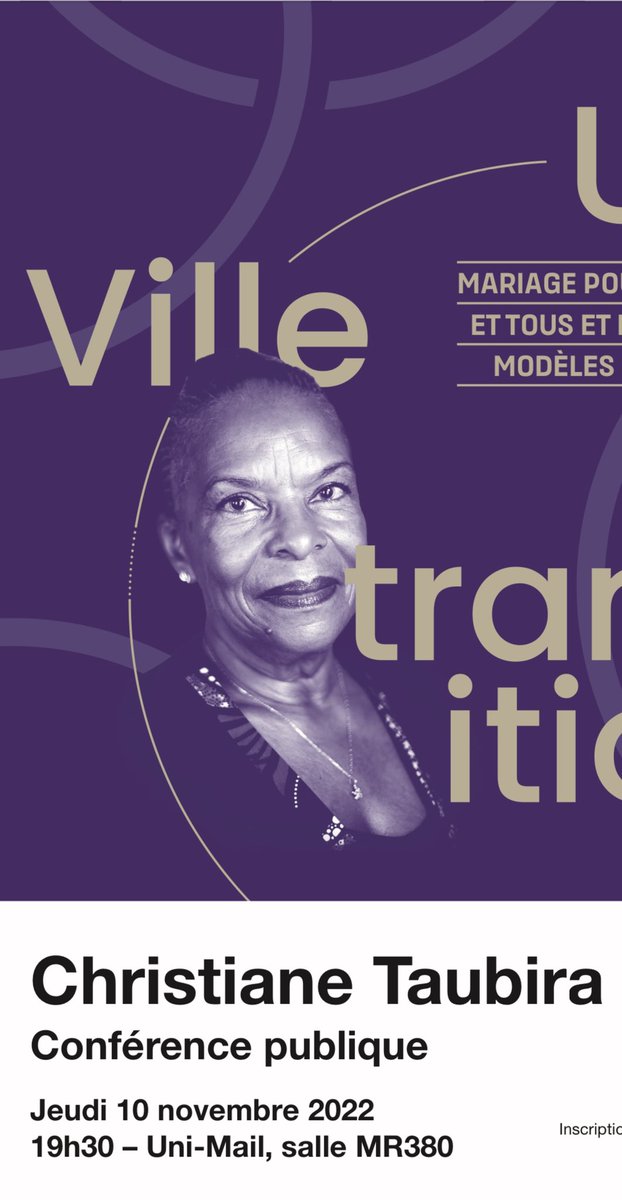 Salle comble et applaudissements 👏🏼 continus pour accueillir Christiane Taubira ce soir à <a href="/UNIGEnews/">Université de Genève</a> <a href="/unige_int/">UNIGE International</a>