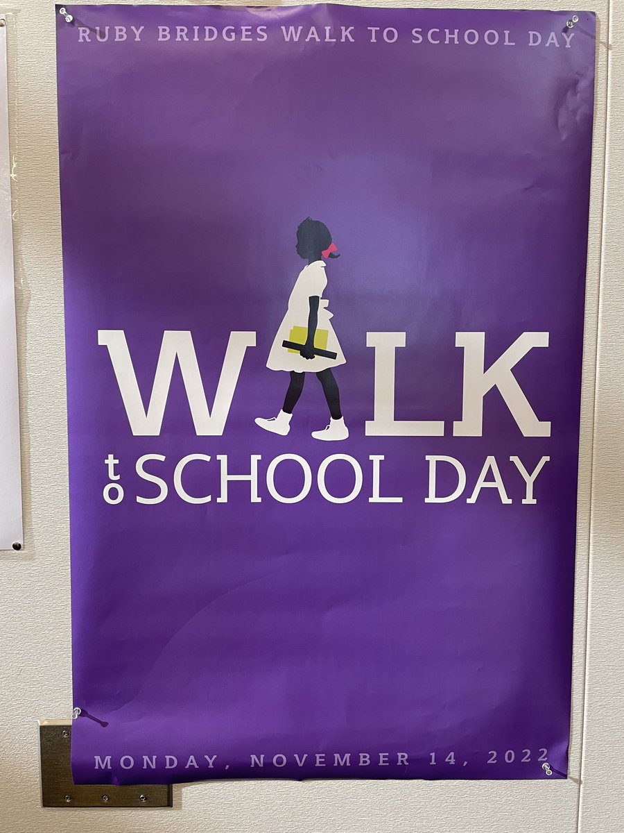 Don’t forget- Ruby Bridges Walk to School Day is next Monday. Please join us if you can!