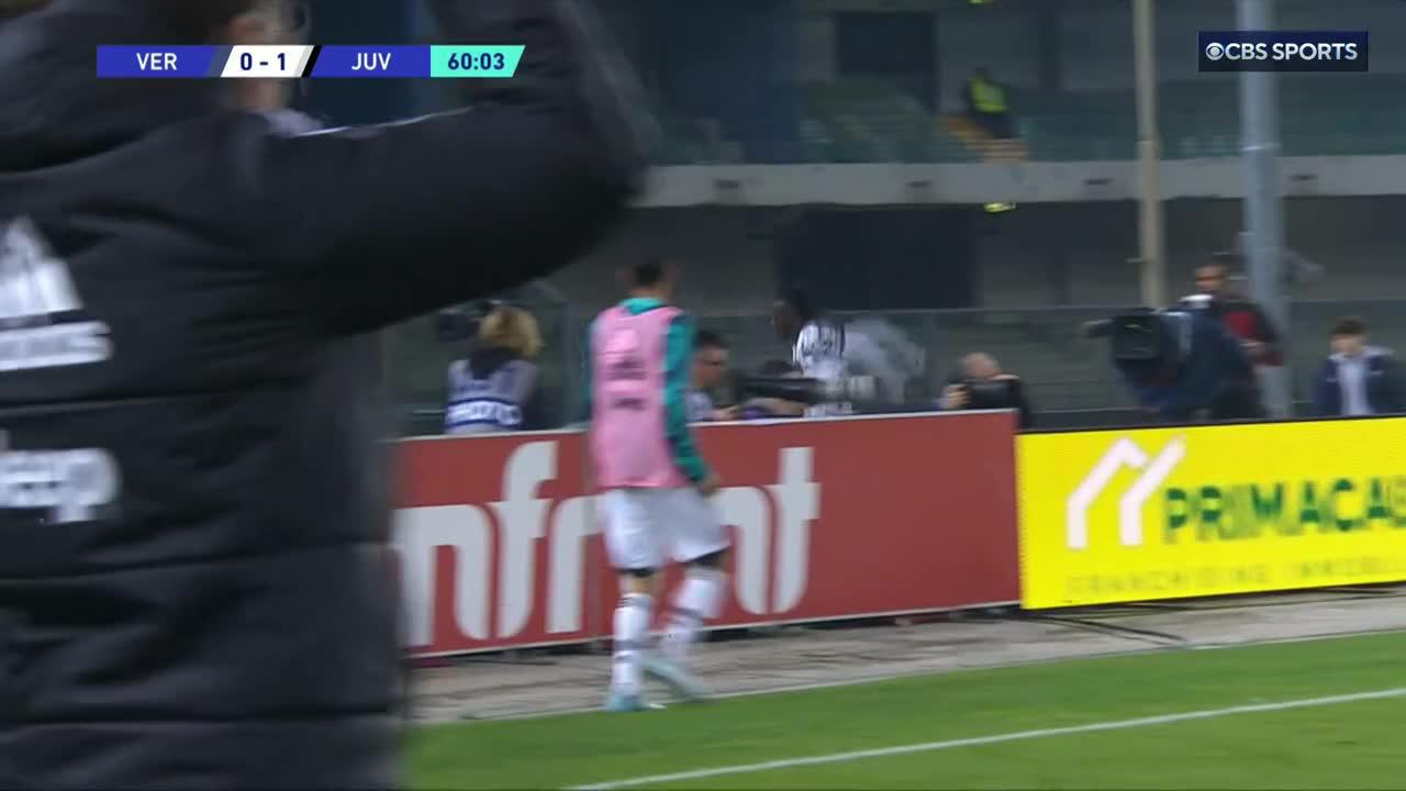 Moise Kean hits the Griddy after his second goal of the Serie A season for Juventus. 😤”
