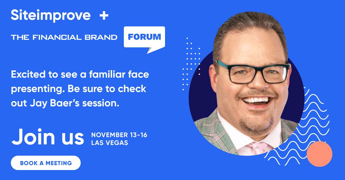 Super excited to head to Vegas with @Siteimprove for the Financial Brand Forum (FBF)! I’ll discuss the critical steps necessary to delight & retain today’s banking customers. Can’t wait to see you all there next week, November 13th - 16th. Check it out: bit.ly/3UHGS9Z