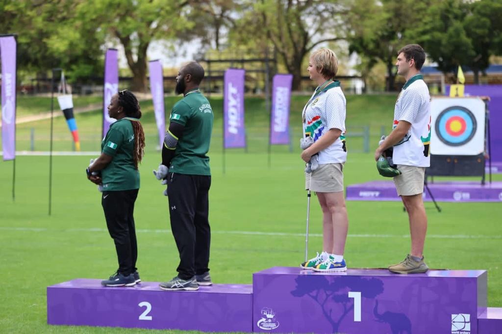 Team Nigeria has won a silver medal at African Continental Archery Championship held in Pretoria, South Africa